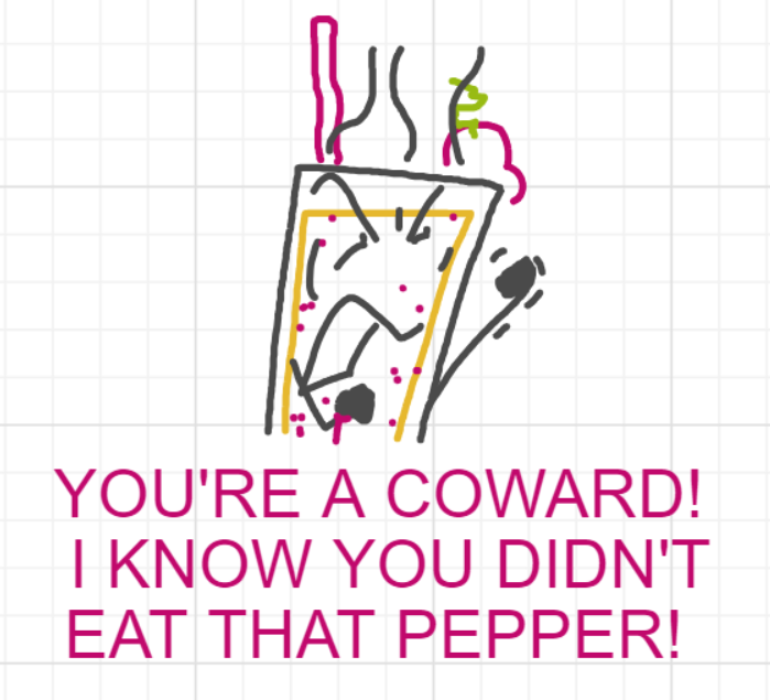 A panel from Running Duos, episode four of the Board Boards object show by Furretwalk/WalkingFurret.